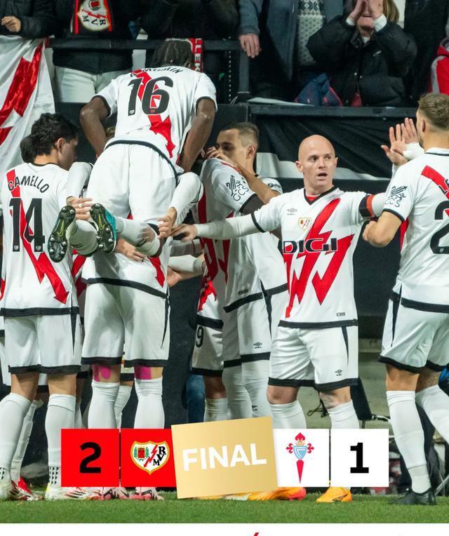 巴列卡诺客场争胜,球队士气高昂 巴列卡诺客场争胜,球队士气高昂